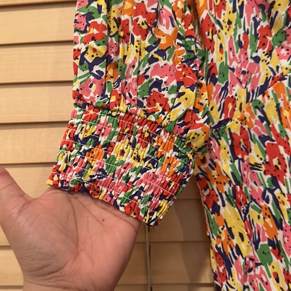 Rixo x Target Colorful Floral Puff Sleeve Midi Dress - Picture 12 of 15